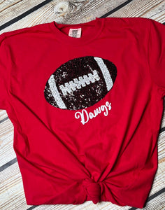 Game Day football sequin shirt